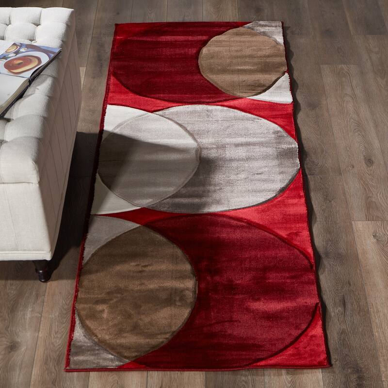 Rhodes Collection Abstract Circle Area Rug