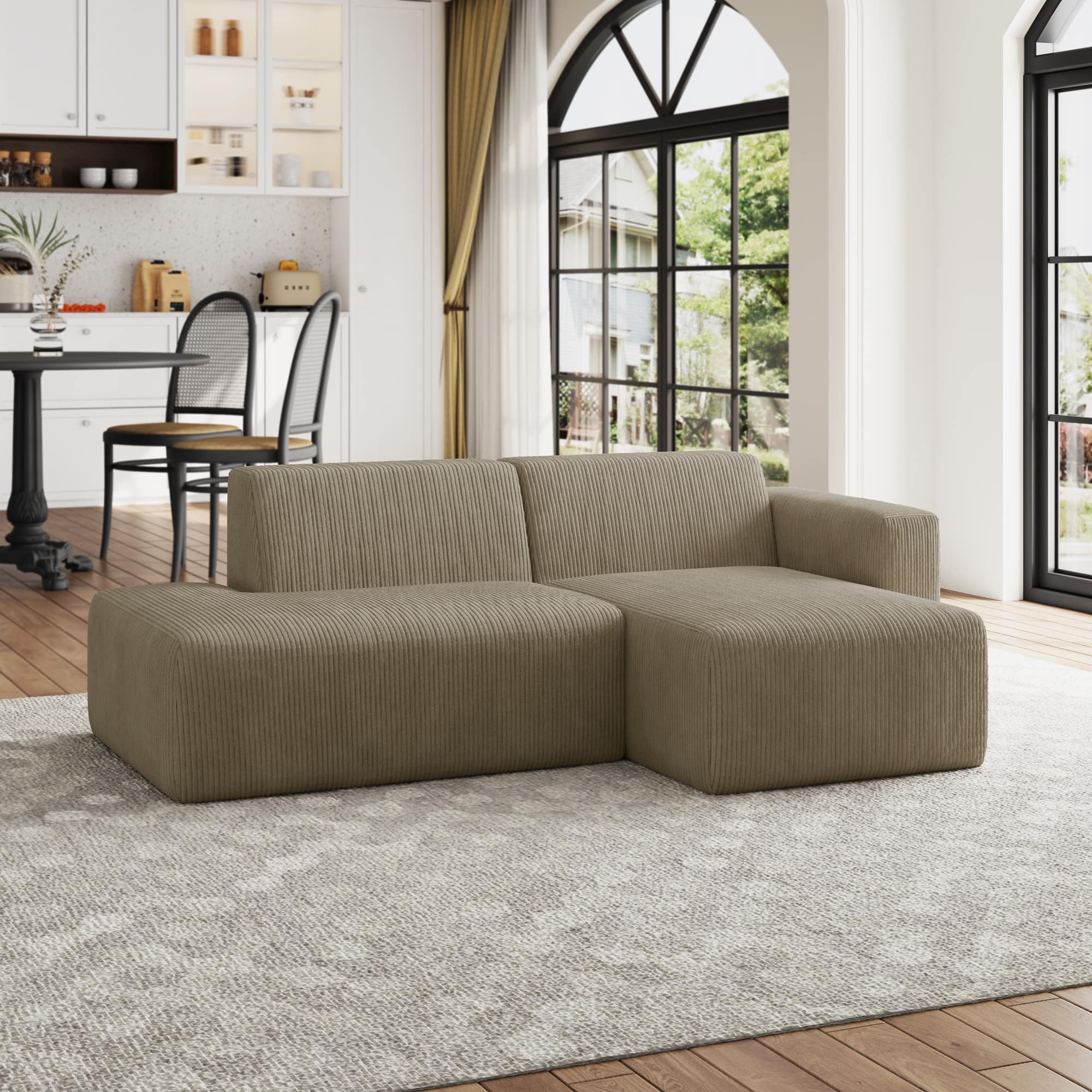 Option KHAKI/SIDE CHAIR&CHAISE