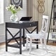 preview thumbnail 2 of 18, Simple Living X-Frame Farmhouse Wood Desk Black