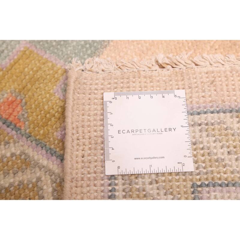 ECARPETGALLERY Hand-knotted Modern Oushak Light Copper Wool Rug - 8'11 x 11'10