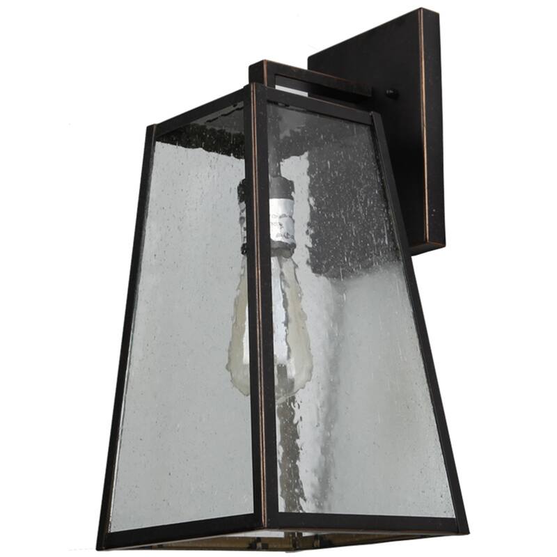1 Light Outdoor Wall Mounted Lighting In Oil Rubbed Bronze - 10.25L x 9W x 19.75H in. - 10.25L x 9W x 19.75H in.