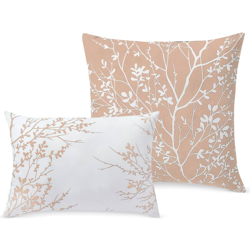 Elegant 6-Piece Reversible Foliage Comforter Set
