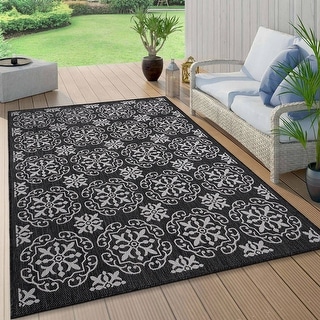 World Rug Gallery Transitional Geometric Textured Flat Weave Indoor ...