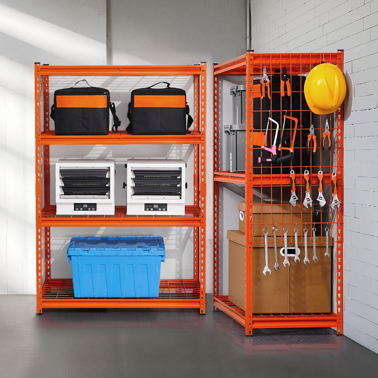 Storage Shelves Four Tier Adjustable Heavy Duty Garage Shelving Units