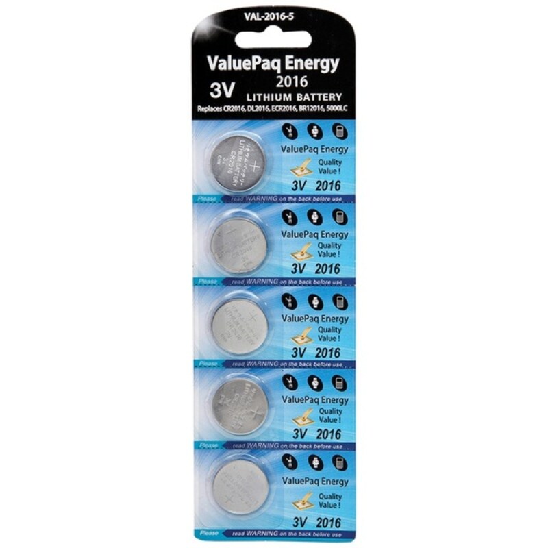Shop Dantona R Val 2016 5 Valuepaq Energy 2016 Lithium Coin Cell Batteries 5 Pk On Sale Overstock 25478424