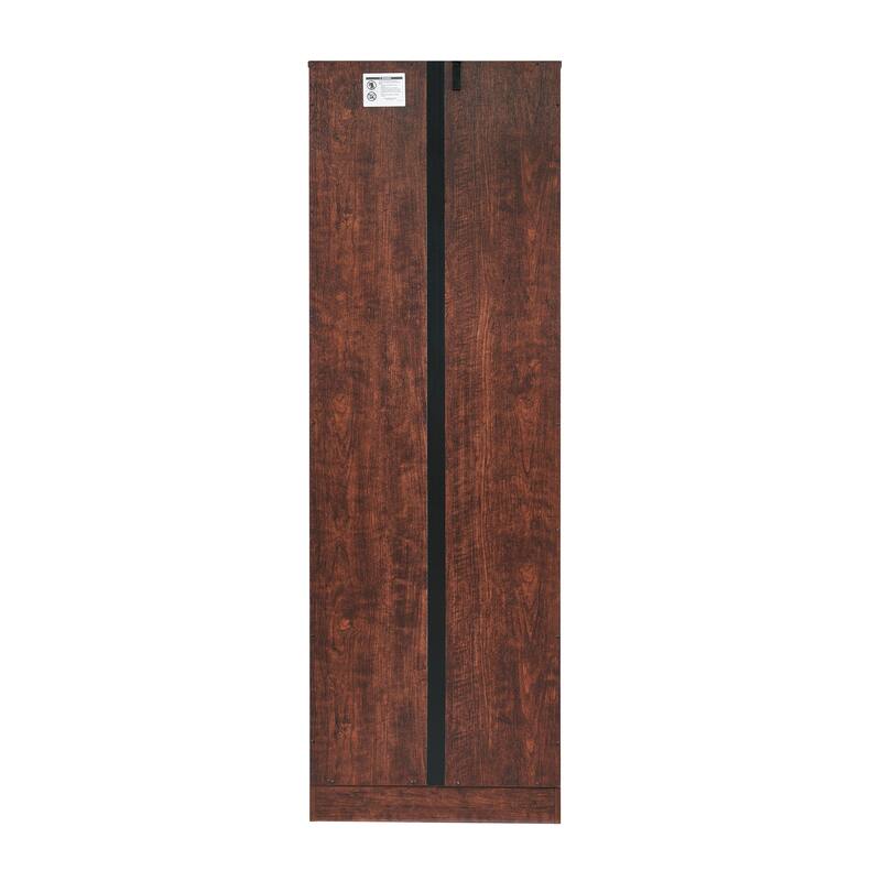 Tall Storage Cabinet with 8 Doors and 4 Shelves, Wall Storage Cabinet for Living Room, Kitchen, Office, Bedroom, Bathroom