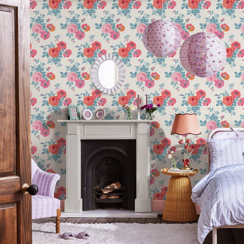 Cath Kidston Archive Rose Blue & Pink