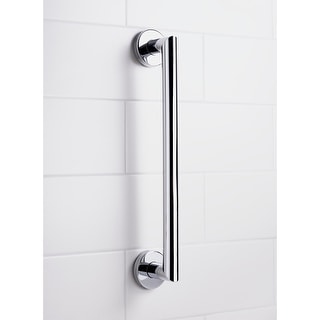 Croydex 18 Inch Modern Stainless Steel Grab Bar with Concealed Fittings, Chrome