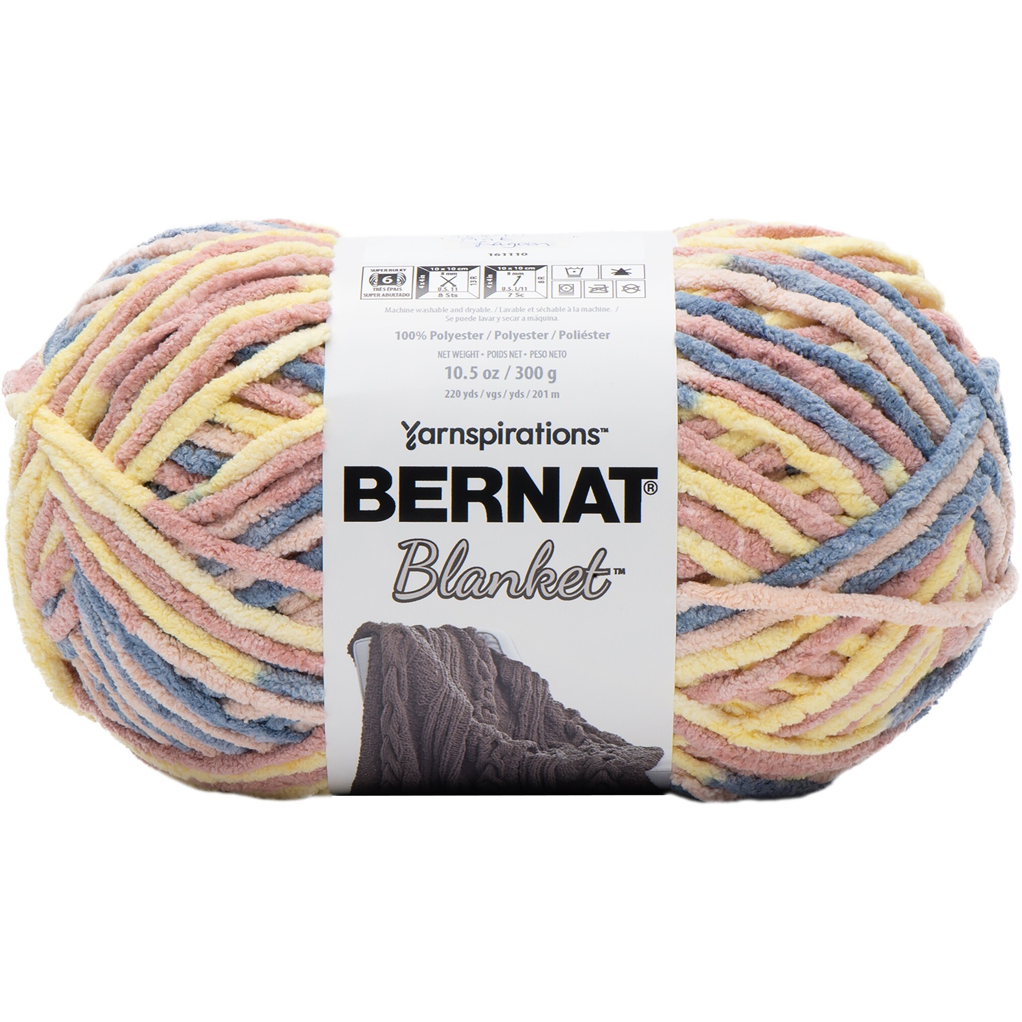 Shop Bernat Blanket Big Ball Yarn Pink Lagoon Pink Overstock
