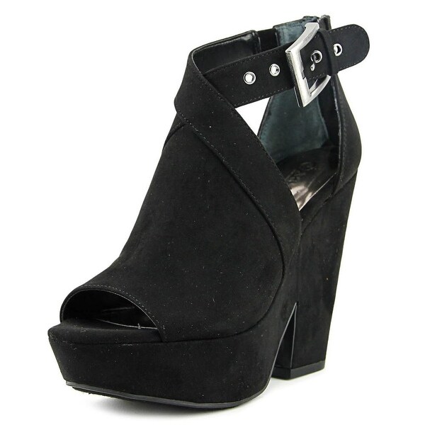 carlos santana black sandals