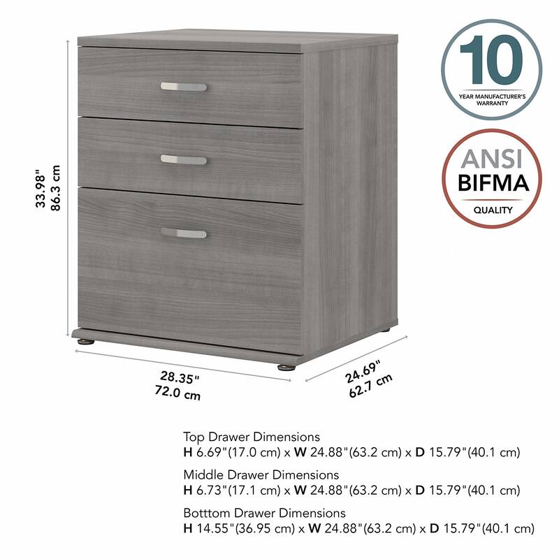 Universal Laundry Room Cabinet with Drawers by Bush Business Furniture