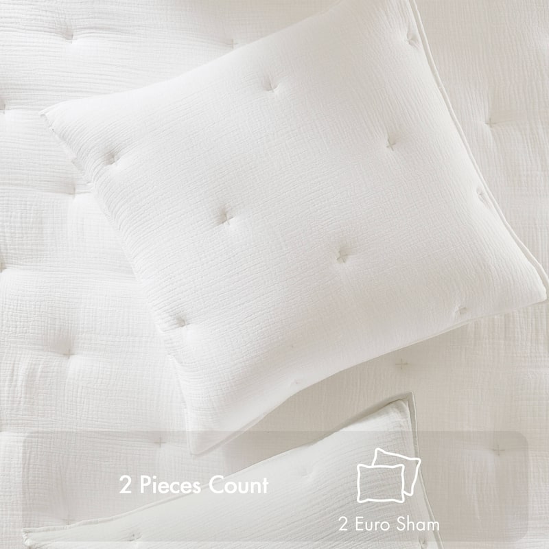 Harbor House Breeze Cotton Gauze Embroidered Euro Sham
