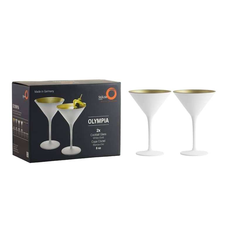 Stolzle Lausitz Set of 6 Olympia Martini Glasses - 8 Oz