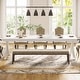 preview thumbnail 7 of 16, 78 inch Extra Long Rectangular Kitchen Dining Dinner Table for 6-8