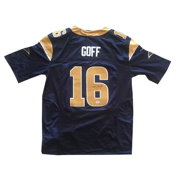 Shop Jared Goff Autographed Rams Signed Jersey Psa Dna Coa Overstock 20062783