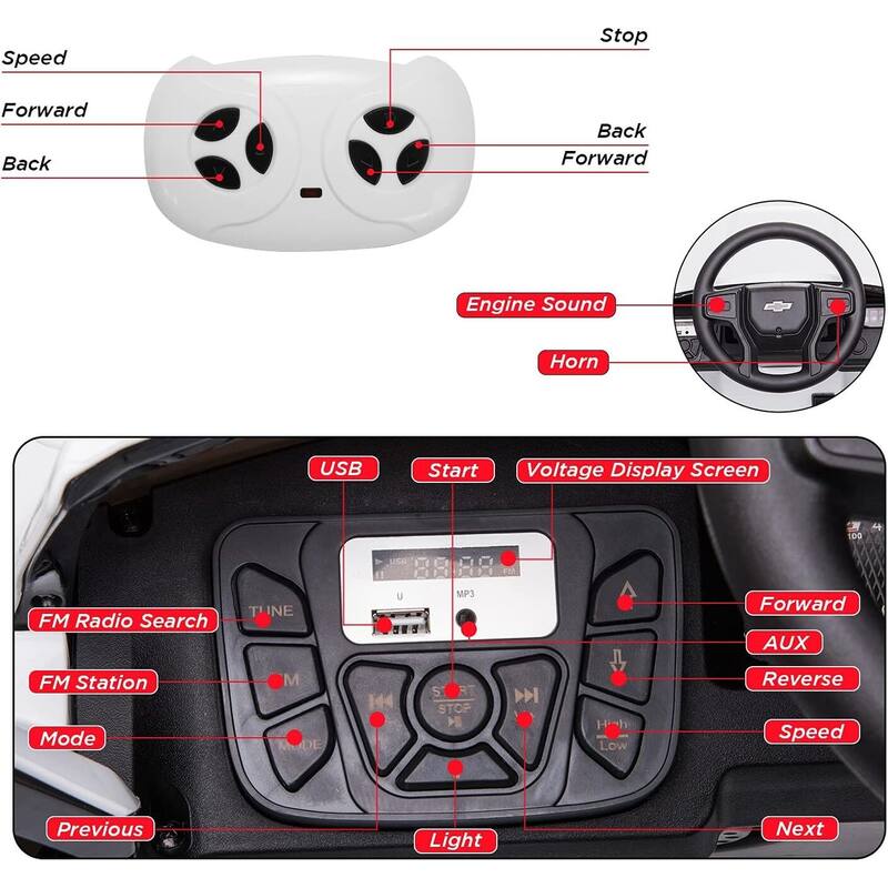 12V Kids Ride on Truck,Electric Ride on Car