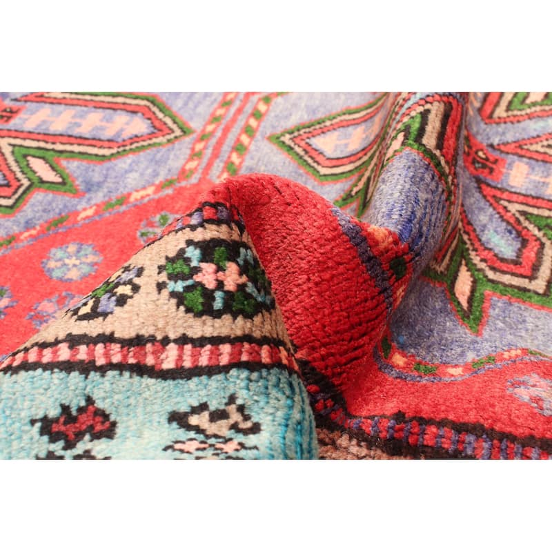 ECARPETGALLERY Hand-knotted Konya Anatolian Red Wool Rug - 3'10 x 7'3