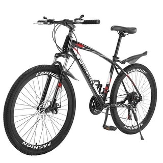 26 Inch Mountain Bike With 21 Speed Dual Disc Brakes Suspension