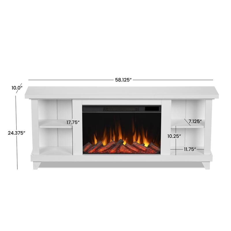 Penrose 58" Slim Electric TV Stand Fireplace by Real Flame