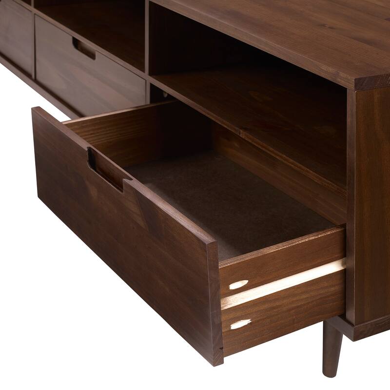 Middlebrook Alby 70-inch Mid-Century Solid Wood TV Stand