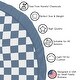 preview thumbnail 5 of 3, Sweet Jojo Designs Blue Gingham Checkered Plaid Boy Baby Tummy Time Playmat - Vintage Classic Checkerboard, Geometric Minimalist