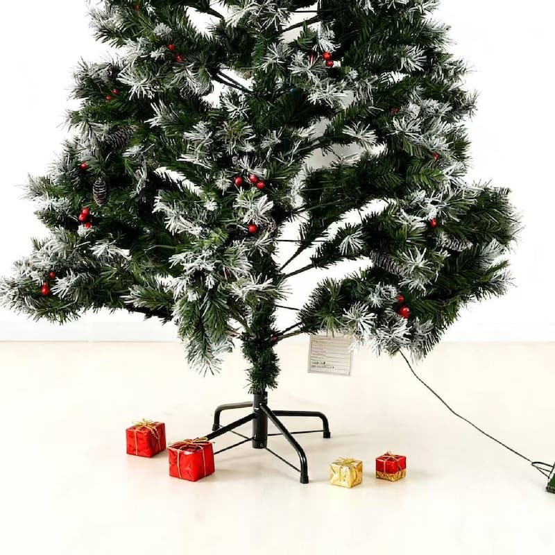 6 Ft Artificial Christmas Trees with Lights, Christmas Decorations Tree - 6 ft