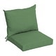 preview thumbnail 34 of 46, Arden Selections Leala Texture 21-inch Square Patio Chair Cushion Set Moss Green Leala