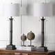 preview thumbnail 8 of 7, SAFAVIEH Lighting 35-inch Estilo Column Dark Grey Table Lamp (Set of 2)