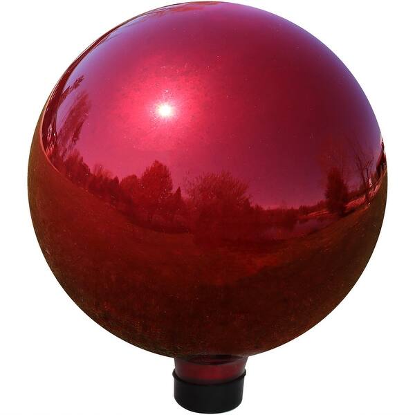 Shop Sunnydaze Mirrored Garden 10 Glass Gazing Ball Yard Decor