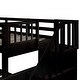 preview thumbnail 9 of 9, Minimalist Style Twin Over Full Bunk Bed with Guard Rail,Twin Size Trundle Under-Bed,Four-Step Set Of Stairs with Shelf