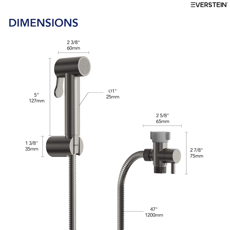 Multi-Purpose Handheld Bidet Sprayer Round Bidet Sprayer Set