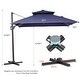 preview thumbnail 11 of 30, Crestlive Products 10FT Square Adjustable Offset Cantilever Hanging Patio Umbrella