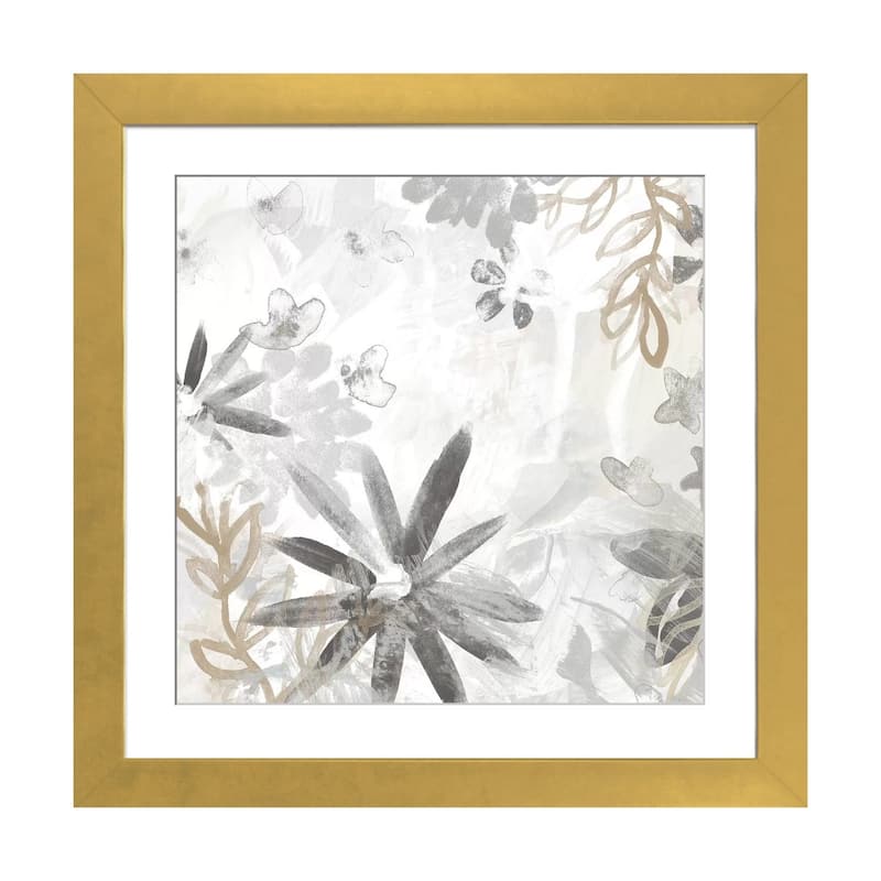 iCanvas "Winter Flora I" by June Erica Vess - Gold - 24x24x1