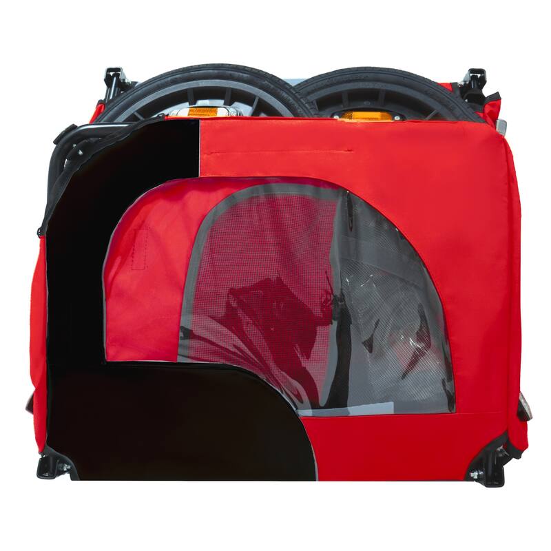 Pet Bike Trailer Dog Cart for Bicycle,Suitable for Small and Medium Pets, Easy Folding Cart Frame, Non-Slip Floor