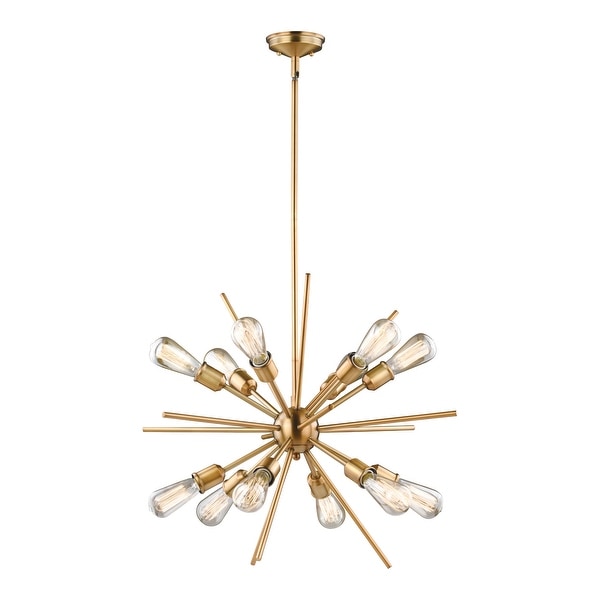 Estelle Natural Brass Mid-Century Modern Sputnik Pendant. Opens flyout.
