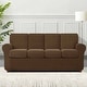 preview thumbnail 133 of 149, Subrtex 9-Piece Stretch Sofa Slipcover Sets with 4 Backrest Cushion Covers and 4 Seat Cushion Covers Oversize Sofa - Coffee