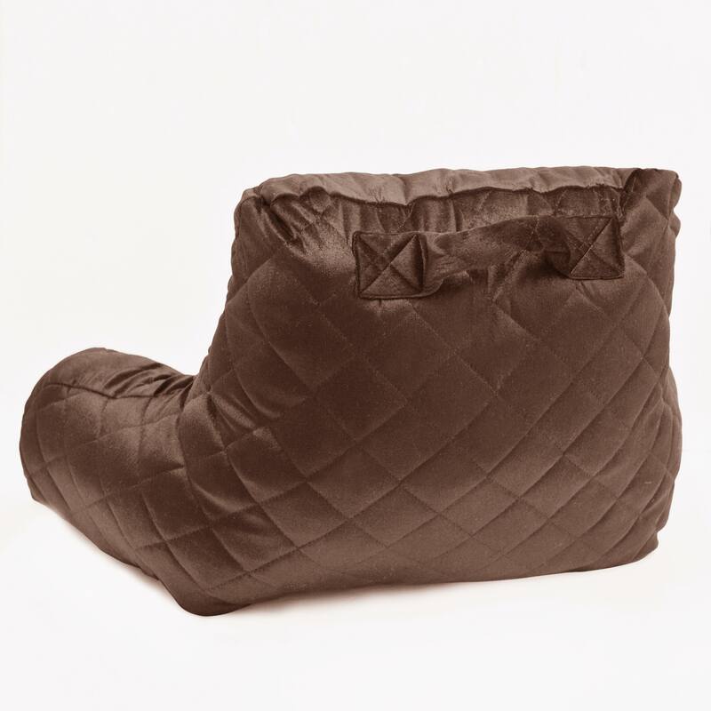 Velvet Do-It-Yourself Bedrest Reading Pillow Cover and Filling