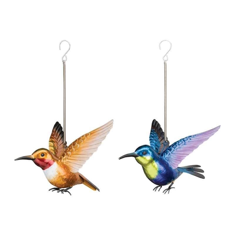 Hummingbird Bouncie Set/2 - Rufous/Woodnymph - 7.5"x6.5"x10.75"