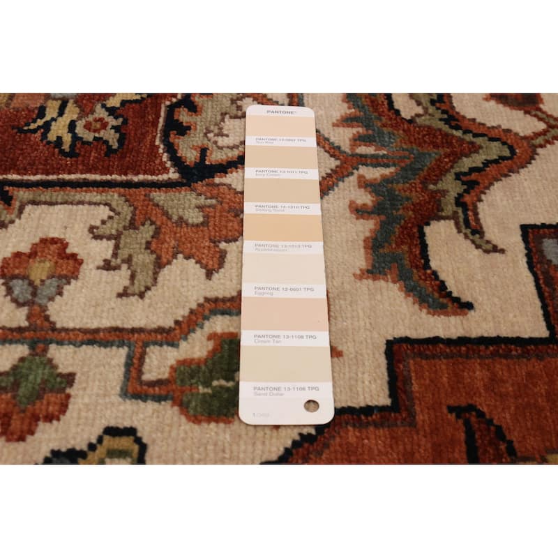 ECARPETGALLERY Hand-knotted Jules Sultane Ivory Wool Rug - 8'9 x 11'6