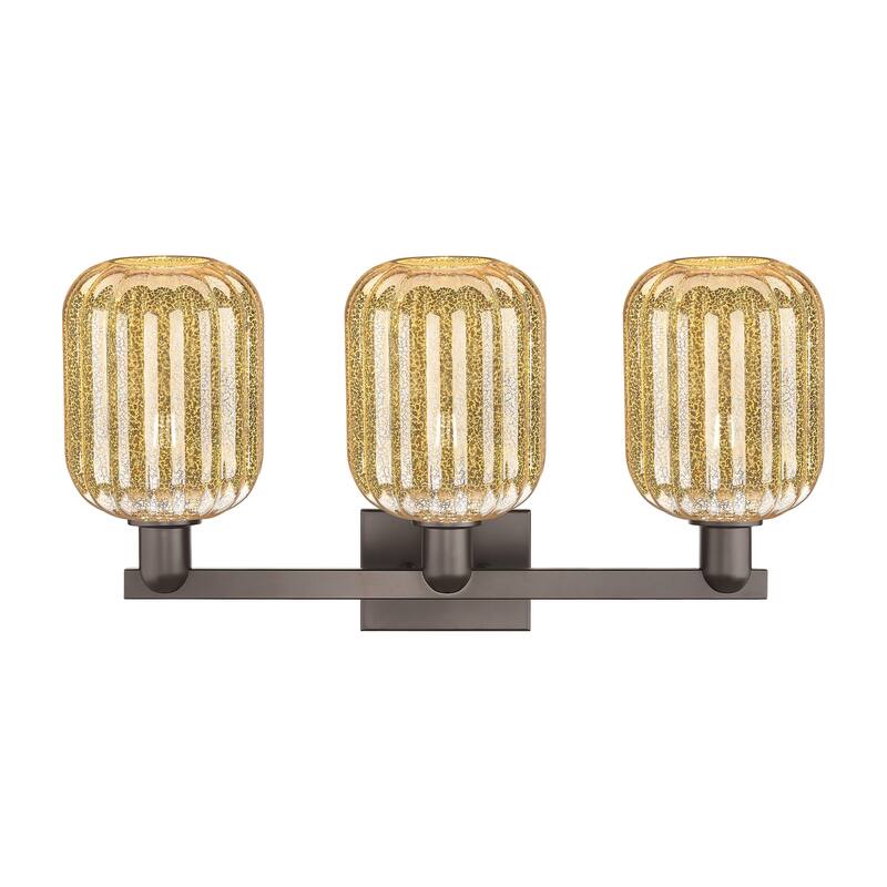 Innovations Lighting Downtown Urban - Preston - 3 Light 26" Jar Shade Bath Vanity Light