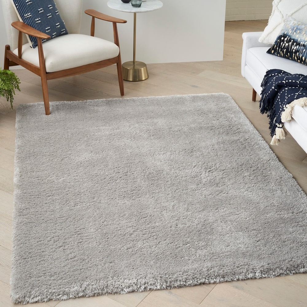 Nourison Luxurious Shag Ultra-plush Pile Glam Solid Area Rug