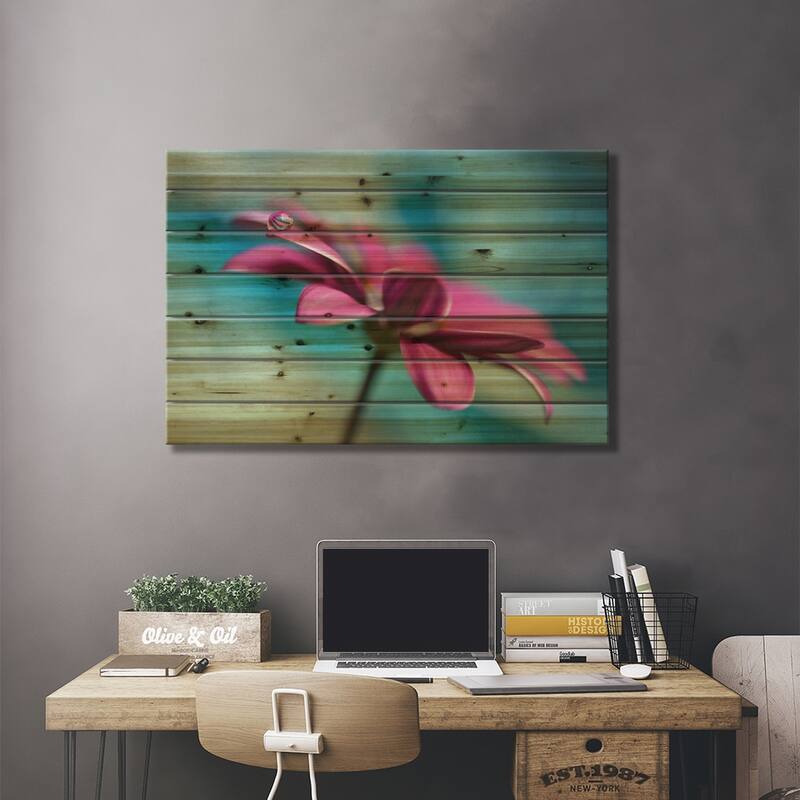 Pattern Drop Print On Wood by Heidi Westum - Multi-Color