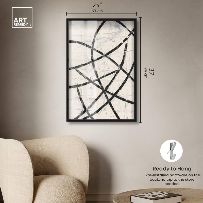 Intersecting Lines I Shadowbox by Art Remedy