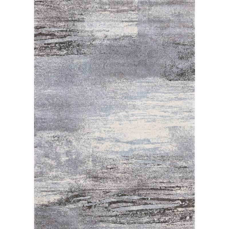 HomeRoots Abstract Modern Runner Area Rug - 2' X 8'
