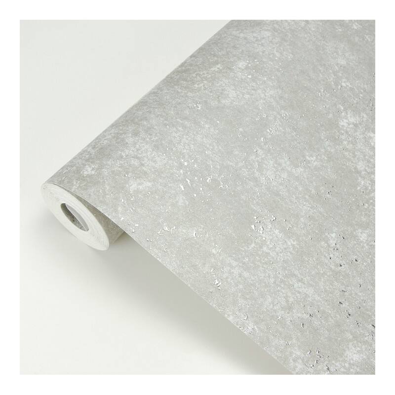 Brewster Drizzle Light Grey Speckle Wallpaper - 27.5 x 396 x 0.025