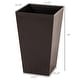 preview thumbnail 14 of 17, Outsunny Set of 3 Tall Planters, Outdoor & Indoor Flower Pot Set for Front Door, Entryway, Patio and Deck