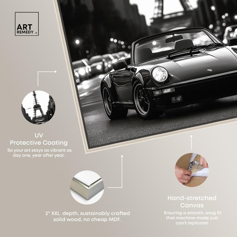 Street Scene with Porsche Canvas by Art Remedy