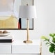 preview thumbnail 6 of 8, SAFAVIEH Lighting Andino Gold 32-inch Table Lamp (Set of 2)