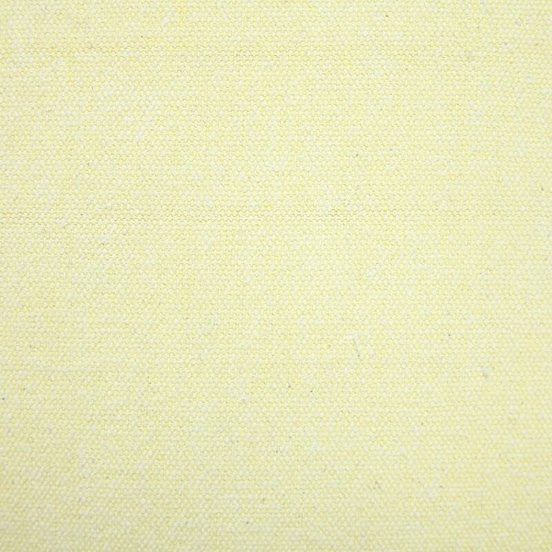 Hand Woven Embroidered Edge Square Throw Pillow - 20" - Yellow