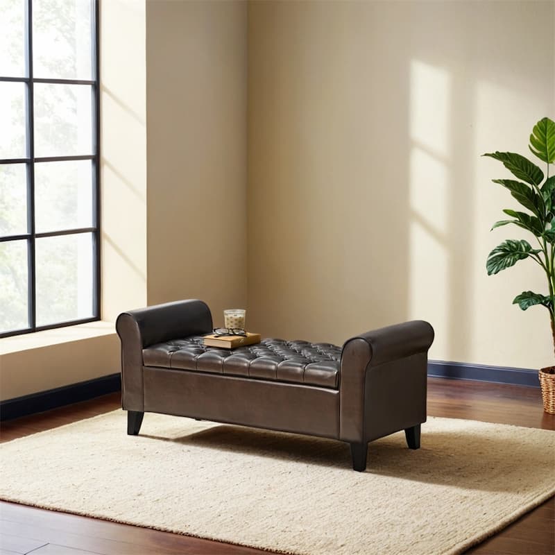 Hayes Armed Storage Bench 